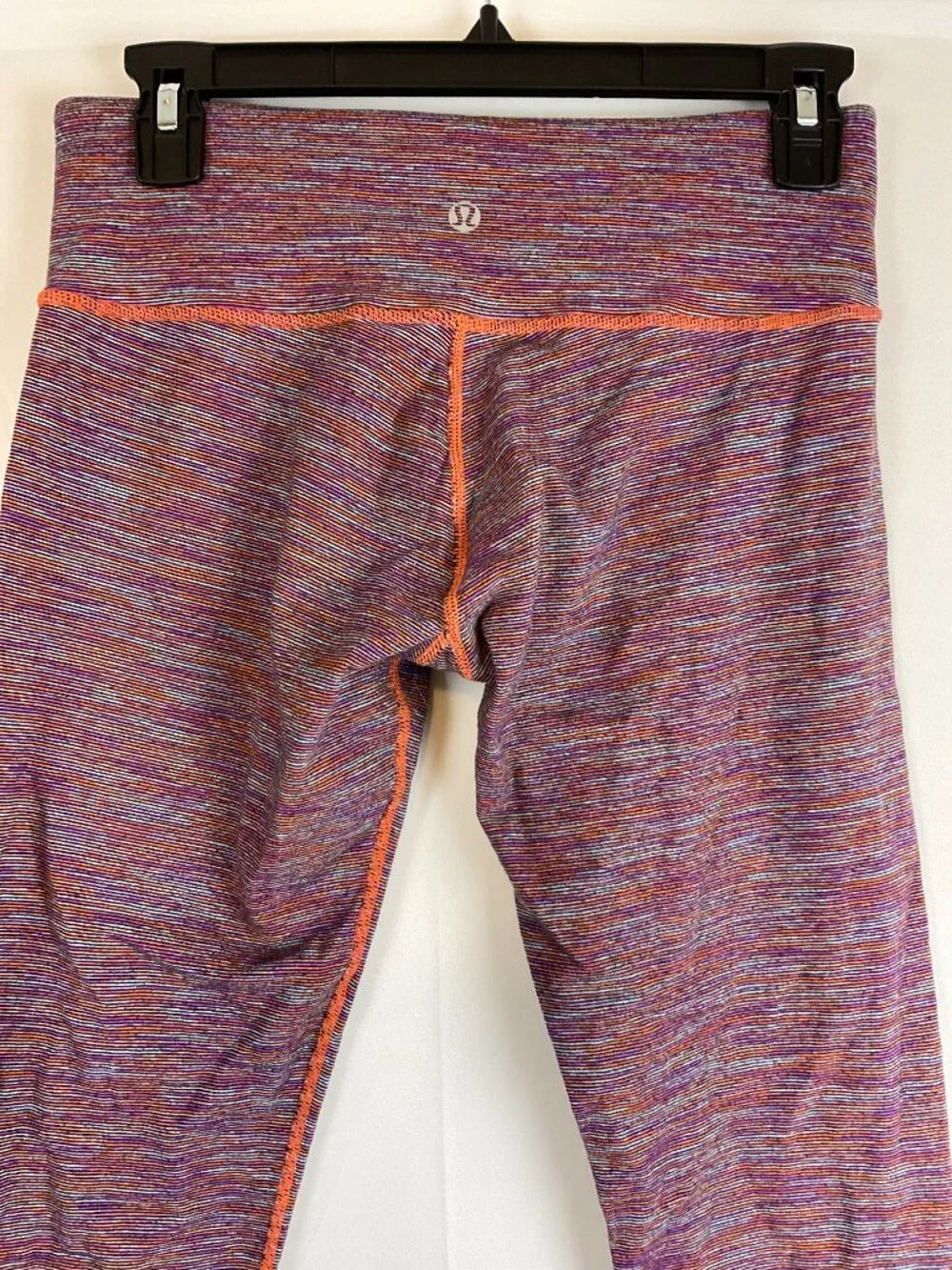 Lululemon Wunder Under Crop Leggings 6 Wee Are From Space Blue Purple Orange